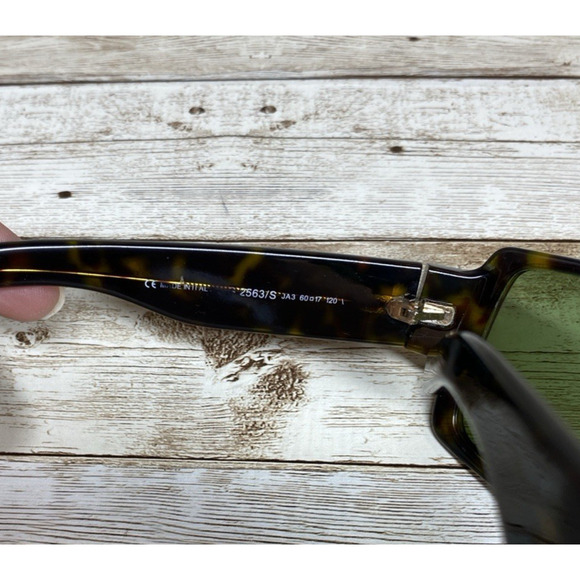 Gucci Sunglasses Unisex GG 2563/S Brown Tortoise Green Lens Italy Vintage main image 5